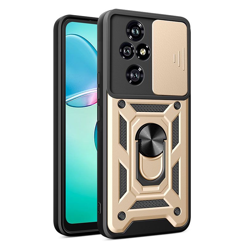 Luxury Slide Camera Lens Case For Huawei Honor 200 Pro 200 Lite 10 Pro 90 Lite 70 Lite 90 70 Shockproof Bumper Cover vehicle-mounted Magnetic Kickstand Cover