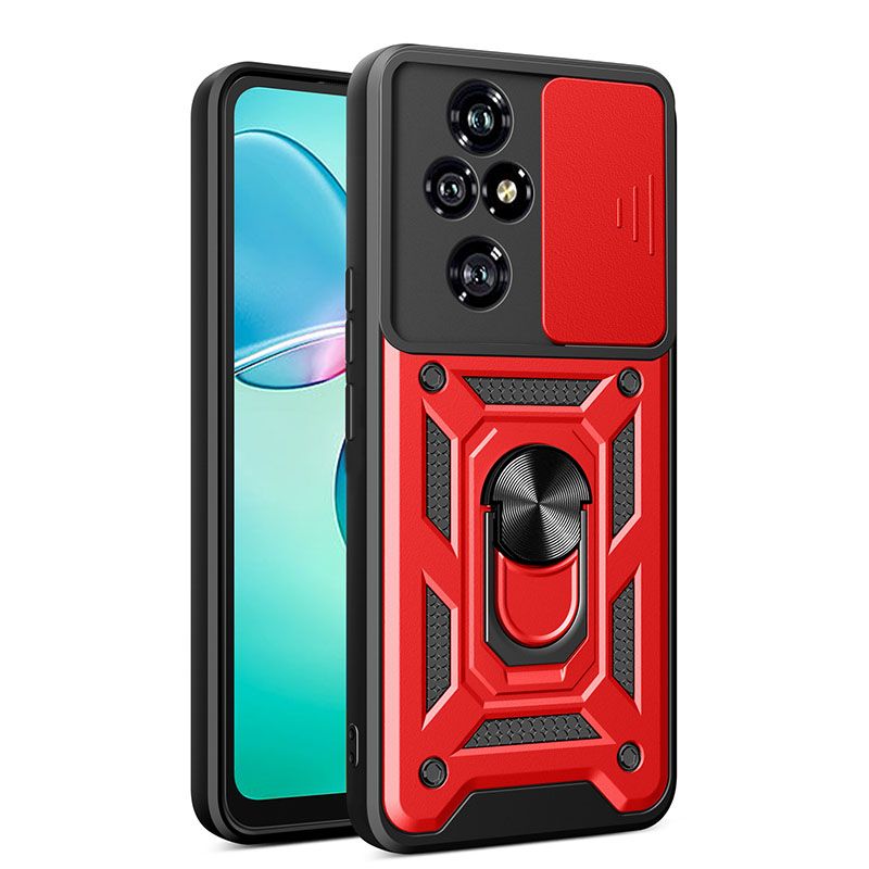 Luxury Slide Camera Lens Case For Huawei Honor 200 Pro 200 Lite 10 Pro 90 Lite 70 Lite 90 70 Shockproof Bumper Cover vehicle-mounted Magnetic Kickstand Cover