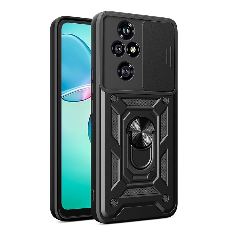 Luxury Slide Camera Lens Case For Huawei Honor 200 Pro 200 Lite 10 Pro 90 Lite 70 Lite 90 70 Shockproof Bumper Cover vehicle-mounted Magnetic Kickstand Cover