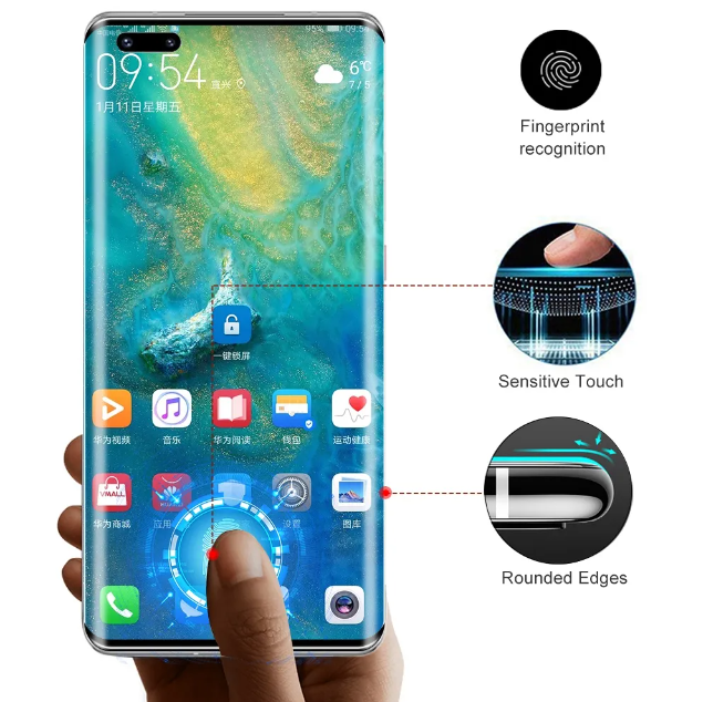 Curved Screen Protector [2 Pieces] for OPPO Reno12 5G / Reno 12 Pro 5G Screen protector Tempered Curved Surface Edge Glue HD Curved Full Cover] [Bubble Free] Glass Screen Protector