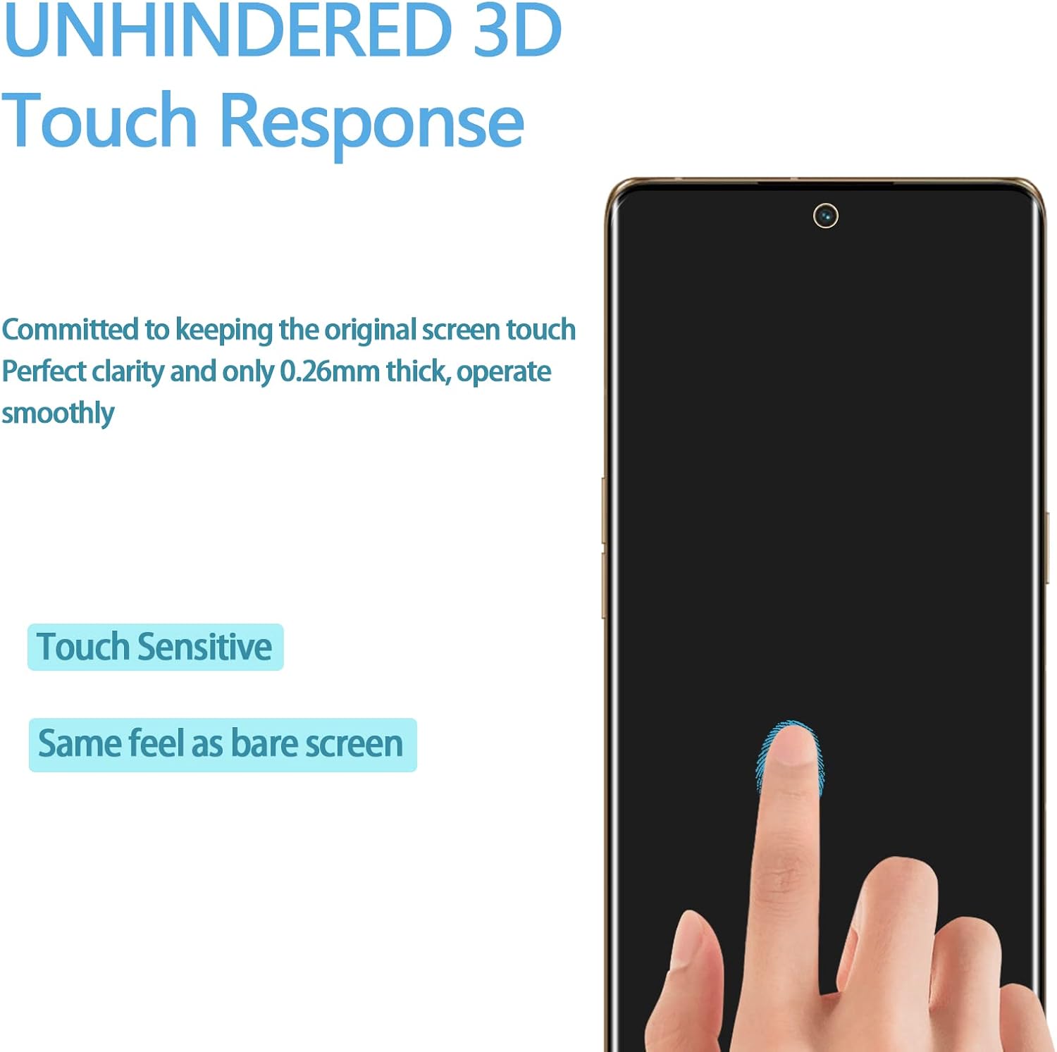 Curved Screen Protector [2 Pieces] for OPPO Reno12 5G / Reno 12 Pro 5G Screen protector Tempered Curved Surface Edge Glue HD Curved Full Cover] [Bubble Free] Glass Screen Protector