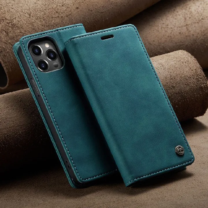 CaseMe Leather Phone Case Flip Cover for iPhone 16 Plus 16 Pro Max 15 Plus 14 Plus 13 12 11 Pro Max 13 12 Mini XS Max XR X 8 7 Plus Shockproof Protection Stand Holder Magnetic PU Leather Case