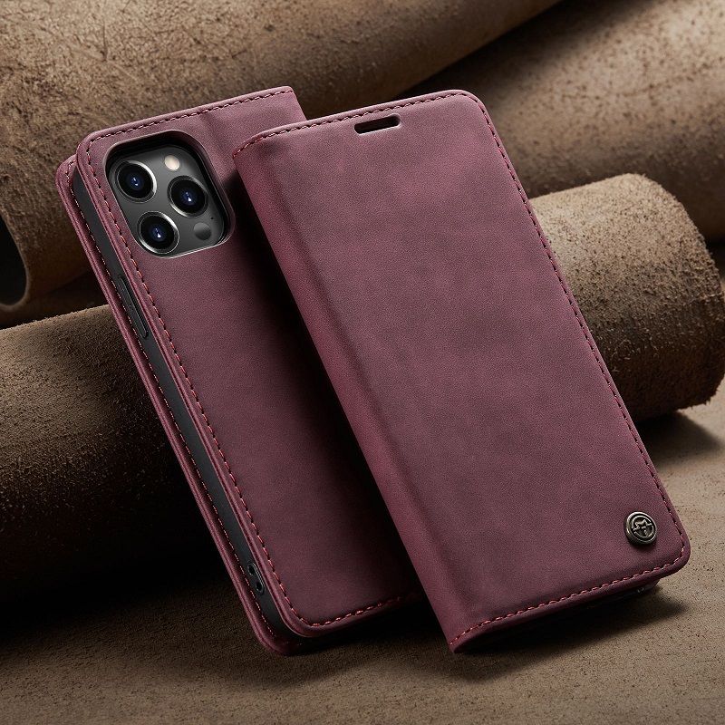CaseMe Leather Phone Case Flip Cover for iPhone 16 Plus 16 Pro Max 15 Plus 14 Plus 13 12 11 Pro Max 13 12 Mini XS Max XR X 8 7 Plus Shockproof Protection Stand Holder Magnetic PU Leather Case