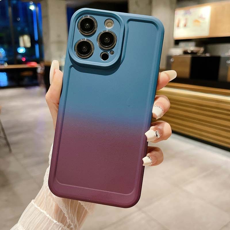 Two Tone Silicone Soft Cover For OPPO Reno 8T A98 A78 A58 A38 A18 A17 A17K A57 A77 A55 A16 A94 A74 A54 A15 A15S A7 A5S A12 A92S A52 A72 A92 A8 A31 A32 A9 2020 A5 2020  Anti Drop Protective Case