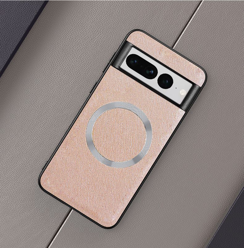 Phone Case for Google Pixel 9 8 7 6 Pro,Pixel 7A 6A Crosshatch Business Leather Pixel 8/5/7/6 Magnetic Protective Case