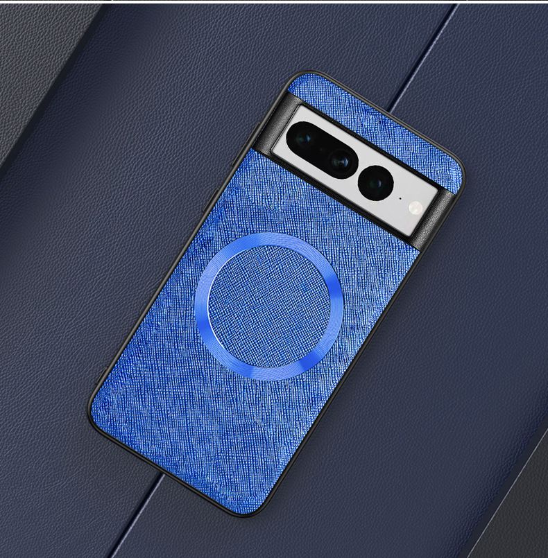 Phone Case for Google Pixel 9 8 7 6 Pro,Pixel 7A 6A Crosshatch Business Leather Pixel 8/5/7/6 Magnetic Protective Case