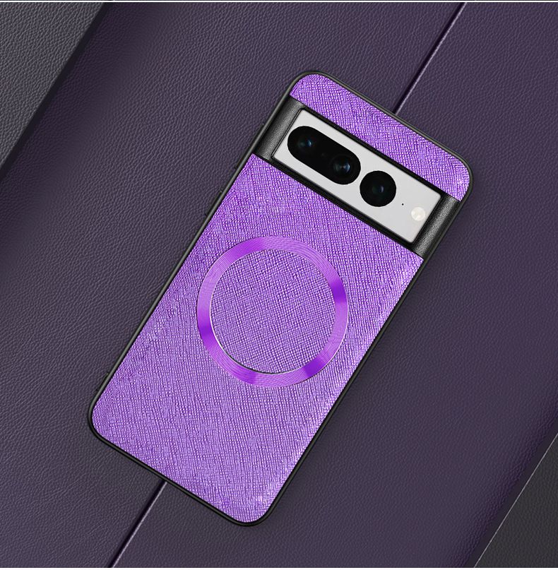 Phone Case for Google Pixel 9 8 7 6 Pro,Pixel 7A 6A Crosshatch Business Leather Pixel 8/5/7/6 Magnetic Protective Case