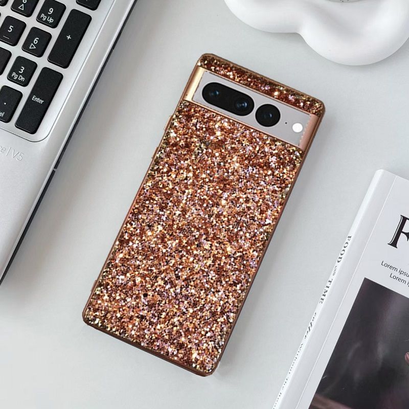 Phone Case for Google Pixel 9 8 7 6 9 XLPro,8A 7A 6A Electroplating Glitter Full Package Magnetic Protection Hard Case