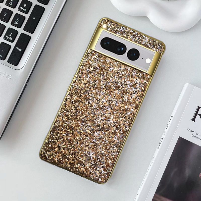 Phone Case for Google Pixel 9 8 7 6 9 XLPro,8A 7A 6A Electroplating Glitter Full Package Magnetic Protection Hard Case