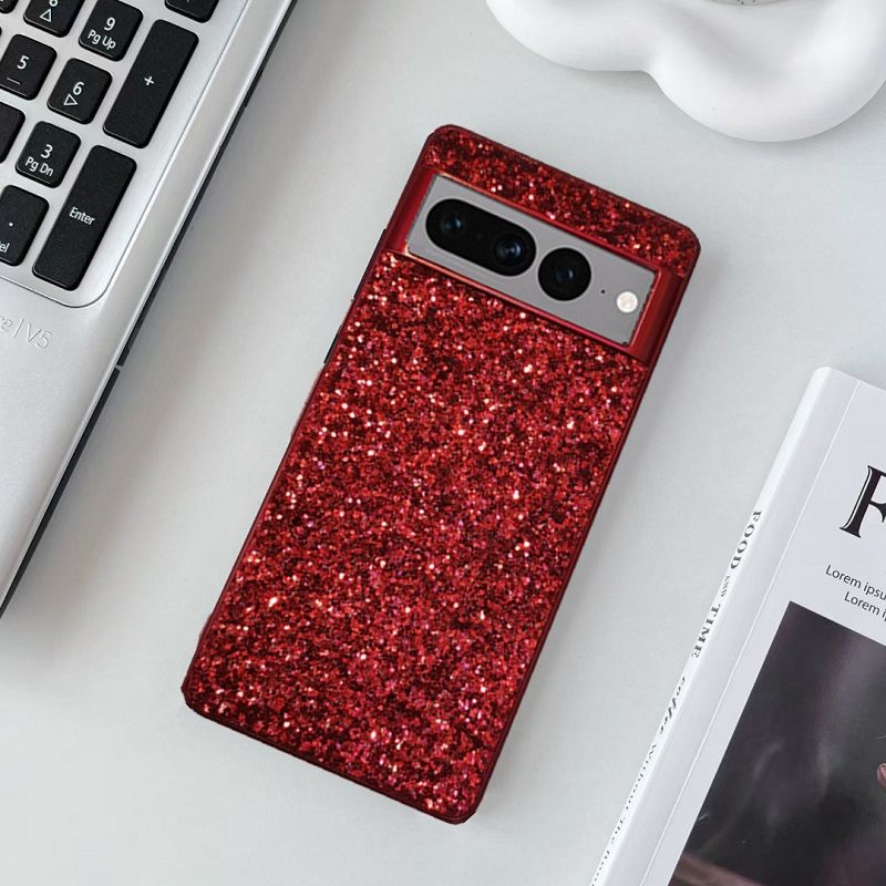 Phone Case for Google Pixel 9 8 7 6 9 XLPro,8A 7A 6A Electroplating Glitter Full Package Magnetic Protection Hard Case
