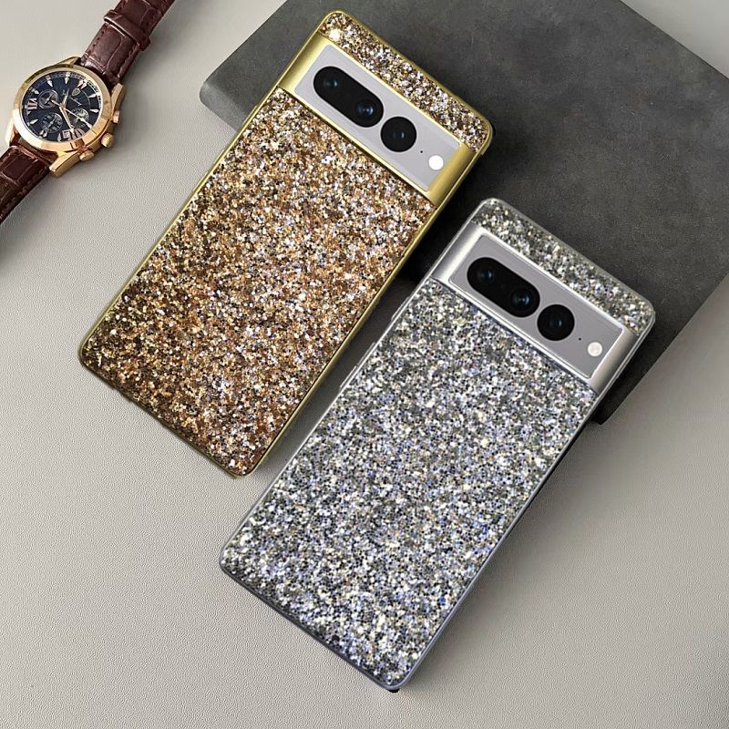 Phone Case for Google Pixel 9 8 7 6 9 XLPro,8A 7A 6A Electroplating Glitter Full Package Magnetic Protection Hard Case