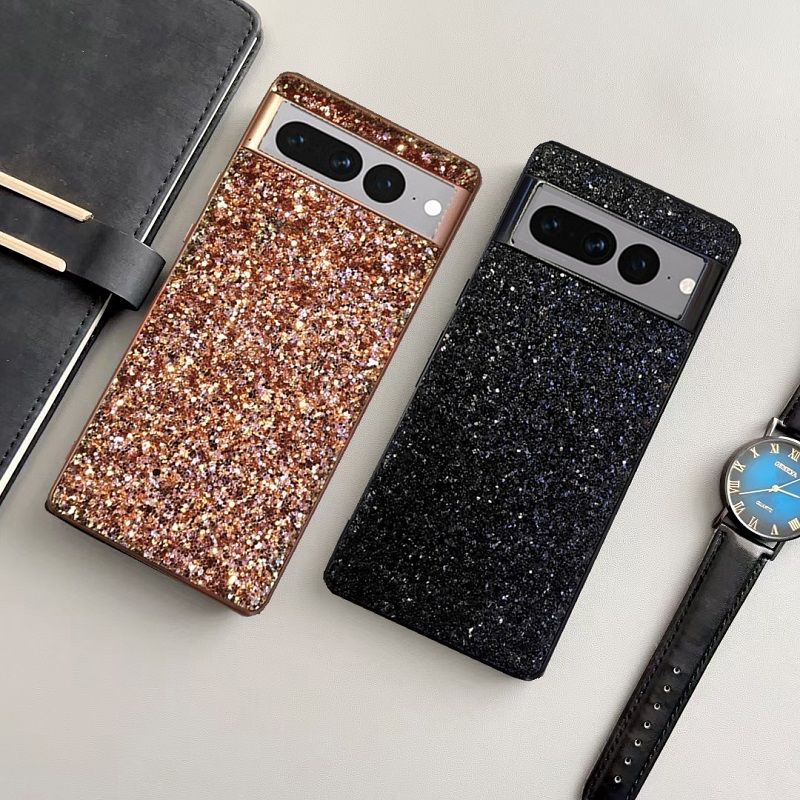 Phone Case for Google Pixel 9 8 7 6 9 XLPro,8A 7A 6A Electroplating Glitter Full Package Magnetic Protection Hard Case