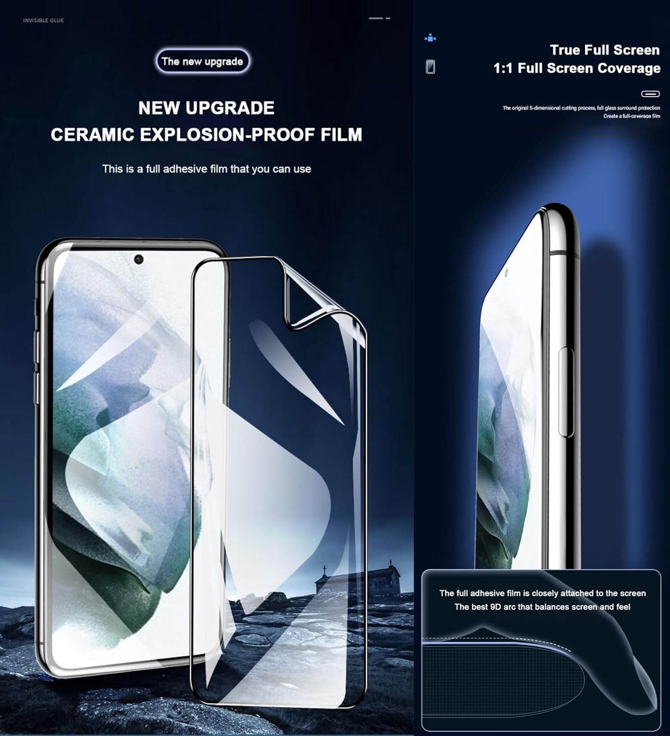 [2 Pack] - Soft Clear Ceramic Film for Xiaomi Redmi Note 14 13 12 11 10 Pro Liquid Nano-coated Soft Tempered Screen Protector HD clear touch sensitive fingerprint unlocked