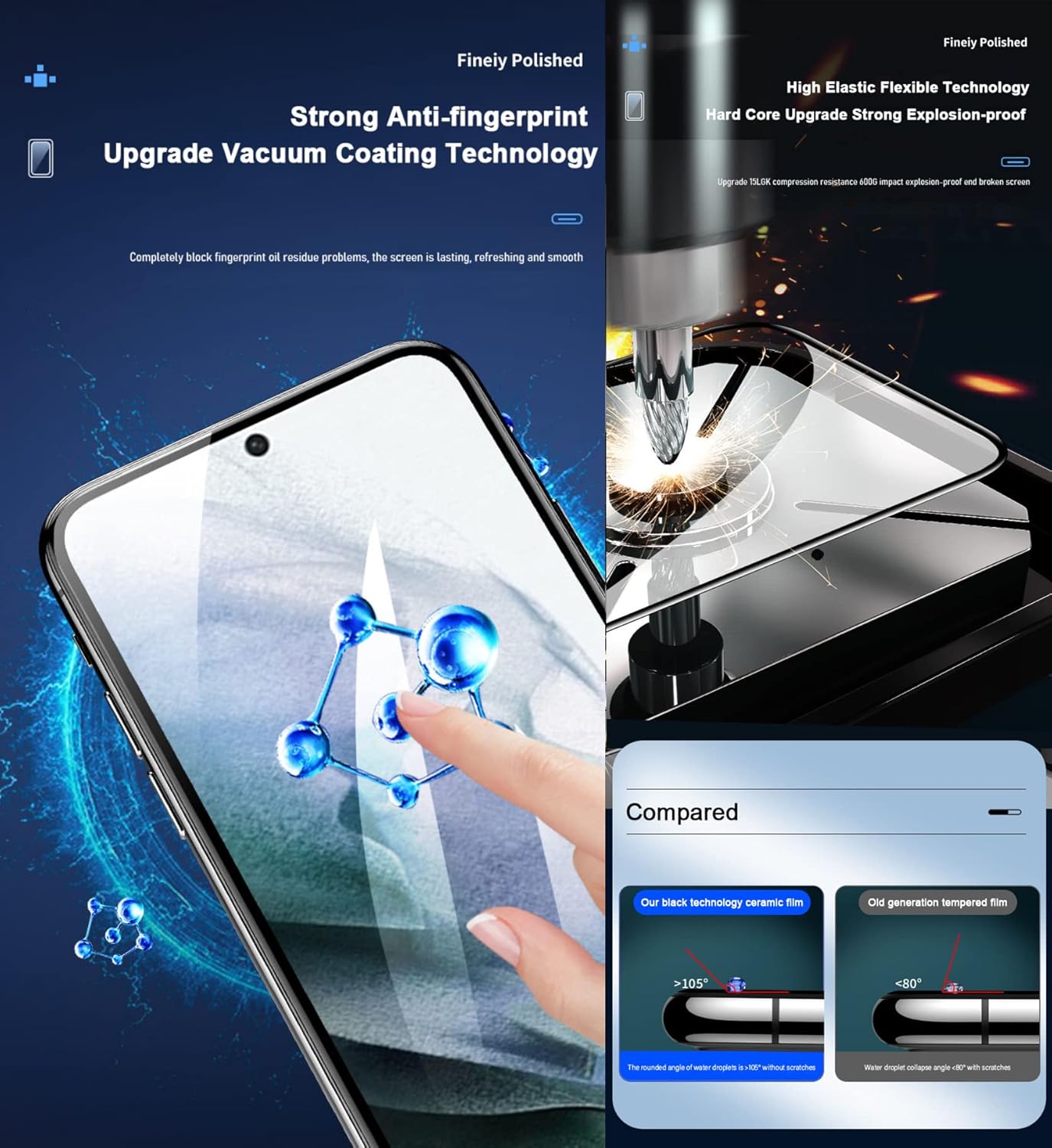 [2 Pack] - Soft Clear Ceramic Film for Xiaomi Redmi Note 14 13 12 11 10 Pro Liquid Nano-coated Soft Tempered Screen Protector HD clear touch sensitive fingerprint unlocked
