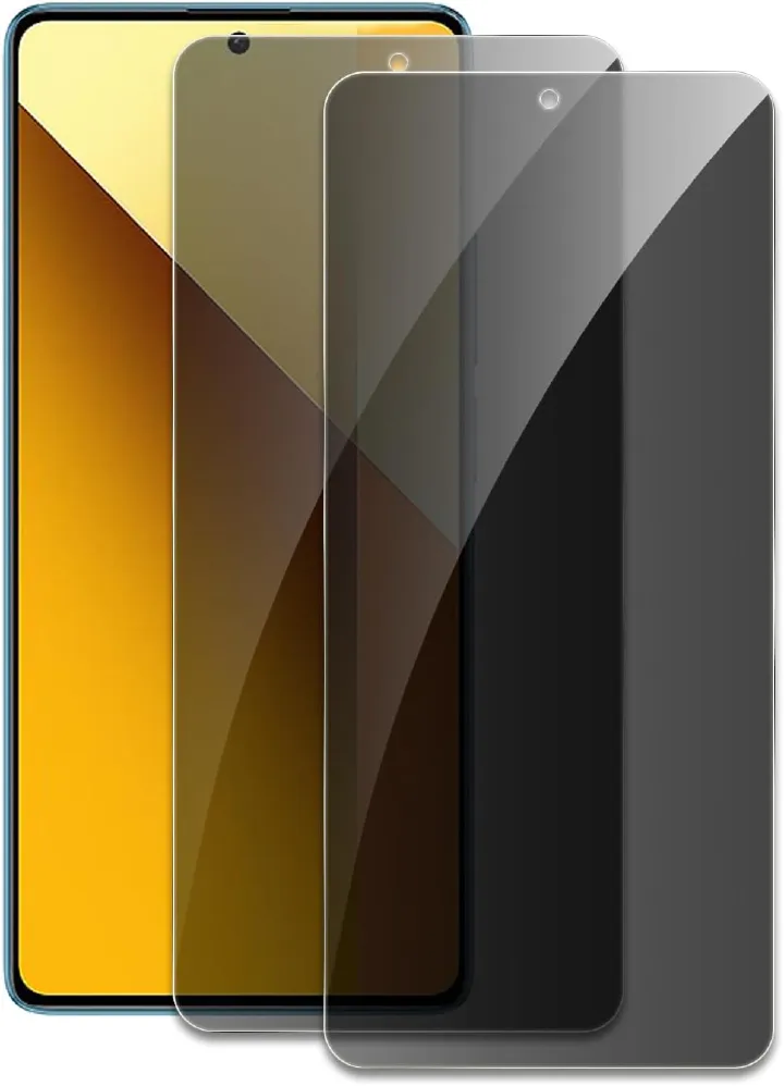 [2 Pack] Privacy Screen Protector for Xiaomi Redmi Note 14 13 12 11 10 Pro 5G/4G Anti-Spy Shatterproof Tempered Glass Bubble Free Anti-Glare Case Friendly