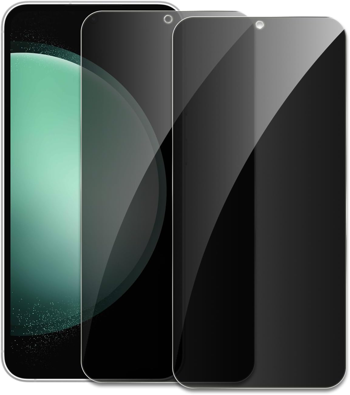 [2-Pack] Privacy Screen Protector for Samsung Galaxy S24 Plus S23 S22 S21 Plus FE Anti Spy Screen Protector Tempered Glass Film