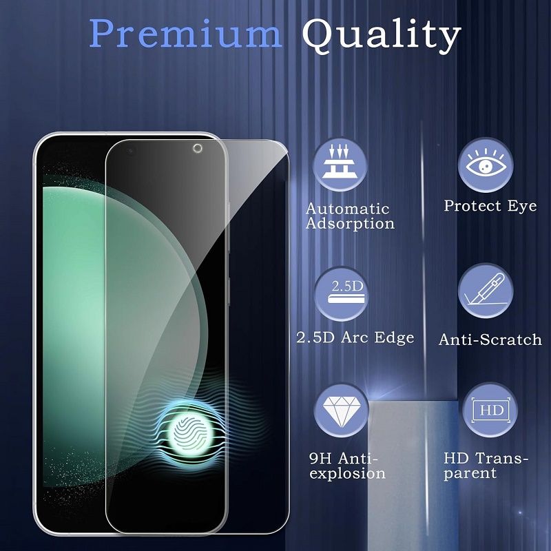 [2-Pack] Privacy Screen Protector for Samsung Galaxy S24 Plus S23 S22 S21 Plus FE Anti Spy Screen Protector Tempered Glass Film