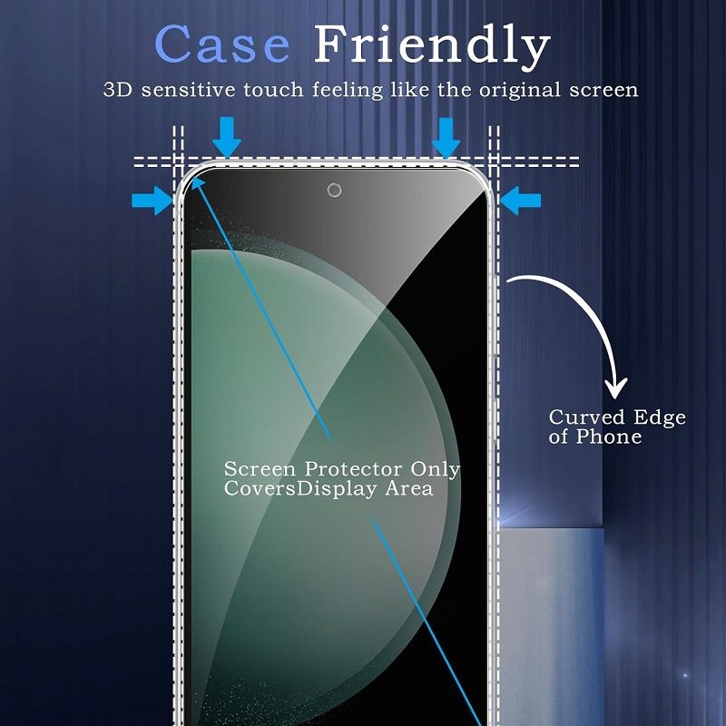 [2-Pack] Privacy Screen Protector for Samsung Galaxy S24 Plus S23 S22 S21 Plus FE Anti Spy Screen Protector Tempered Glass Film