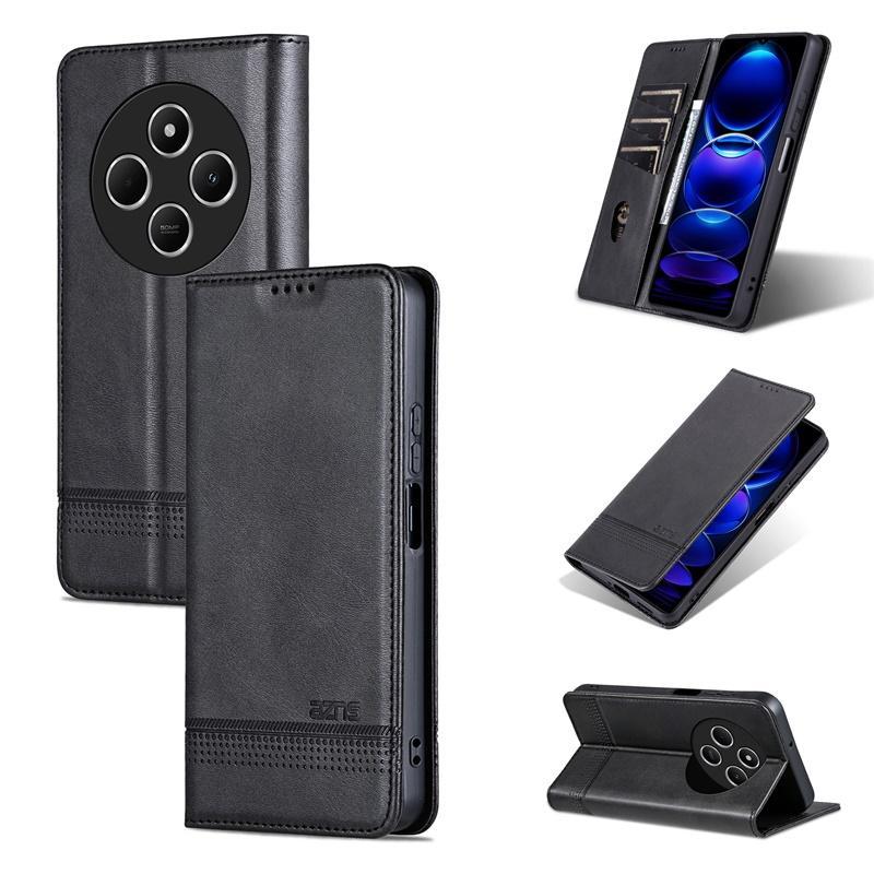 Wallet PU Leather Flip Cover For Xiaomi Redmi 14C / Poco C75 6.88" Shockproof Protection Stand Holder Magnetic PU Leather  Protective Cover