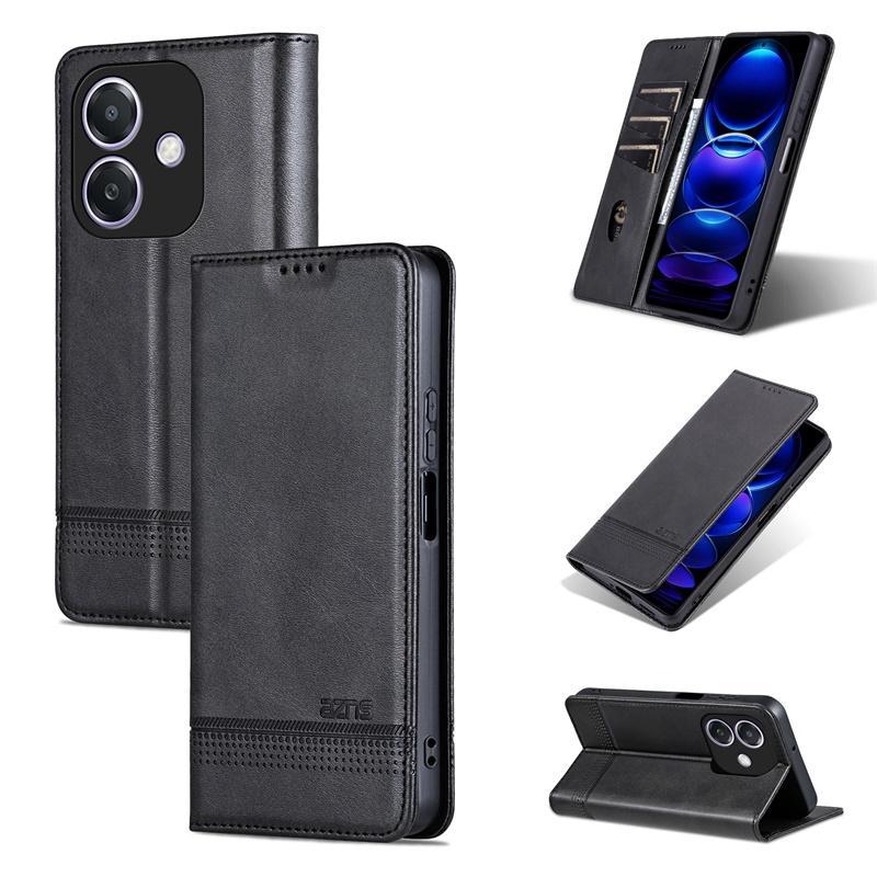 Wallet PU Leather Flip Cover For OPPO A3/A40/A3X Shockproof Protection Stand Holder Magnetic PU Leather  Protective Cover