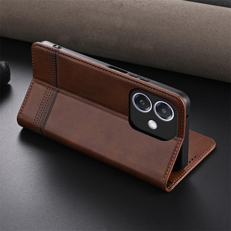 Wallet PU Leather Flip Cover For OPPO A3/A40/A3X Shockproof Protection Stand Holder Magnetic PU Leather  Protective Cover