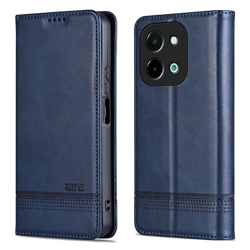Wallet PU Leather Flip Cover For Vivo Y28 4G Shockproof Protection Stand Holder Magnetic PU Leather  Protective Cover