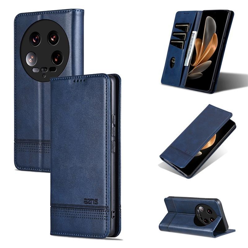 Wallet PU Leather Flip Cover For XiaoMi 14 Ultra, Shockproof Protection Stand Holder Magnetic PU Leather Protective Cover