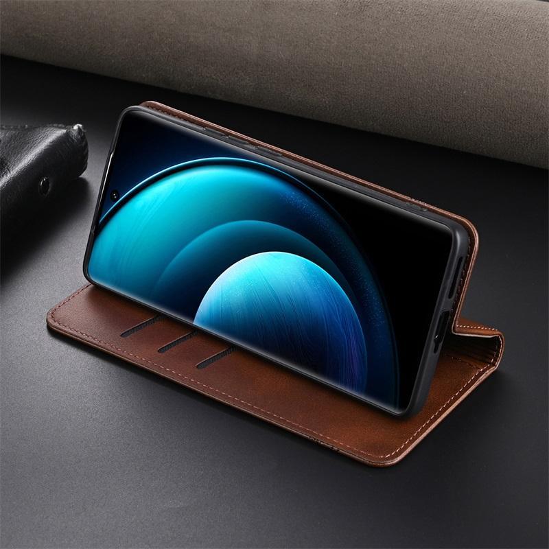 Wallet PU Leather Flip Cover For XiaoMi 14 Ultra, Shockproof Protection Stand Holder Magnetic PU Leather Protective Cover