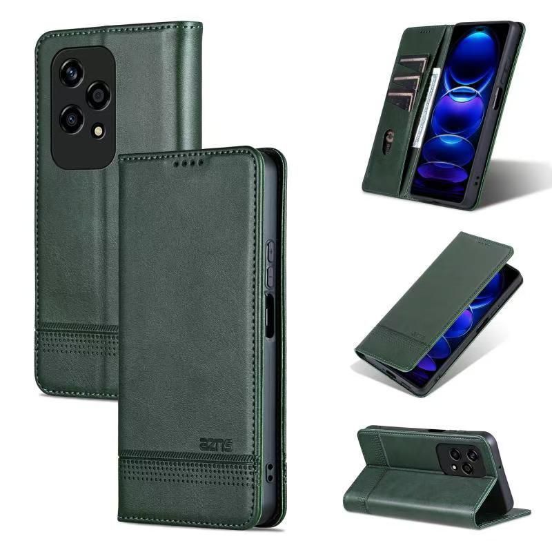 Wallet PU Leather Flip Cover For Honor 200 Lite Shockproof Protection Stand Holder Magnetic PU Leather Protective Cover