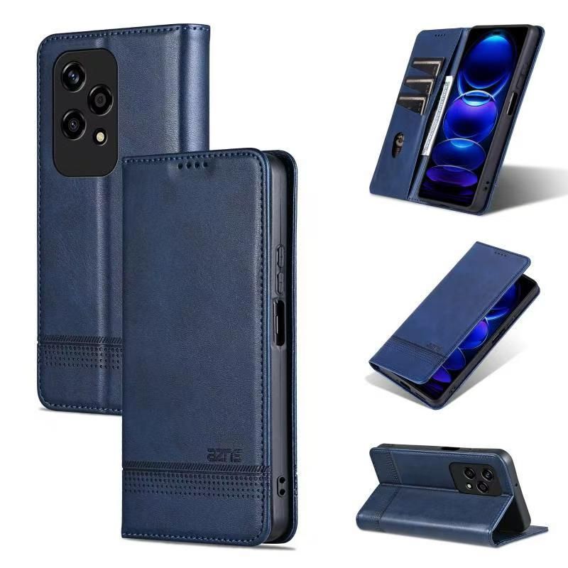 Wallet PU Leather Flip Cover For Honor 200 Lite Shockproof Protection Stand Holder Magnetic PU Leather Protective Cover