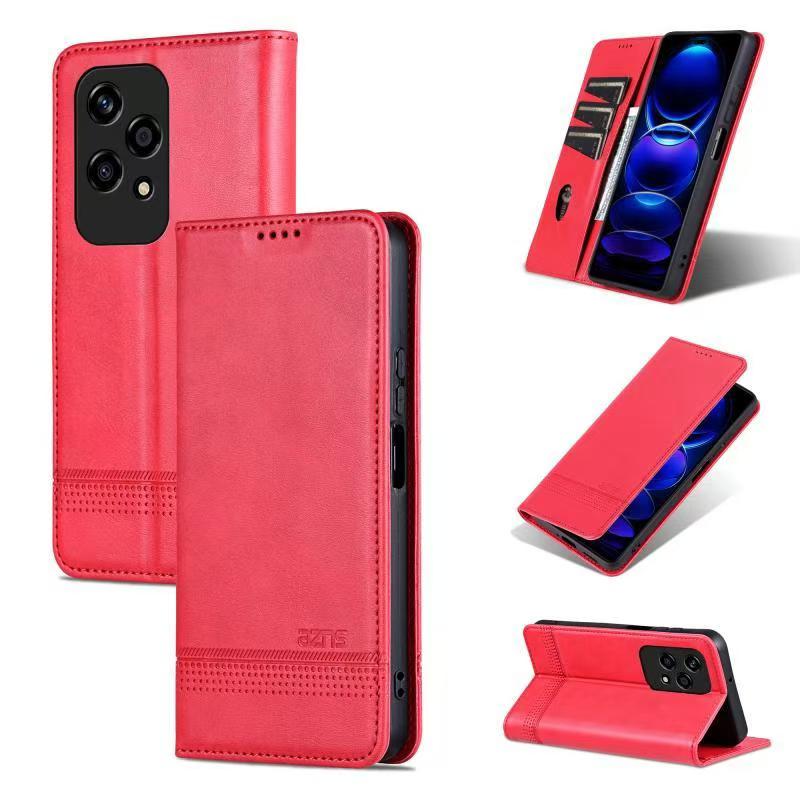 Wallet PU Leather Flip Cover For Honor 200 Lite Shockproof Protection Stand Holder Magnetic PU Leather Protective Cover