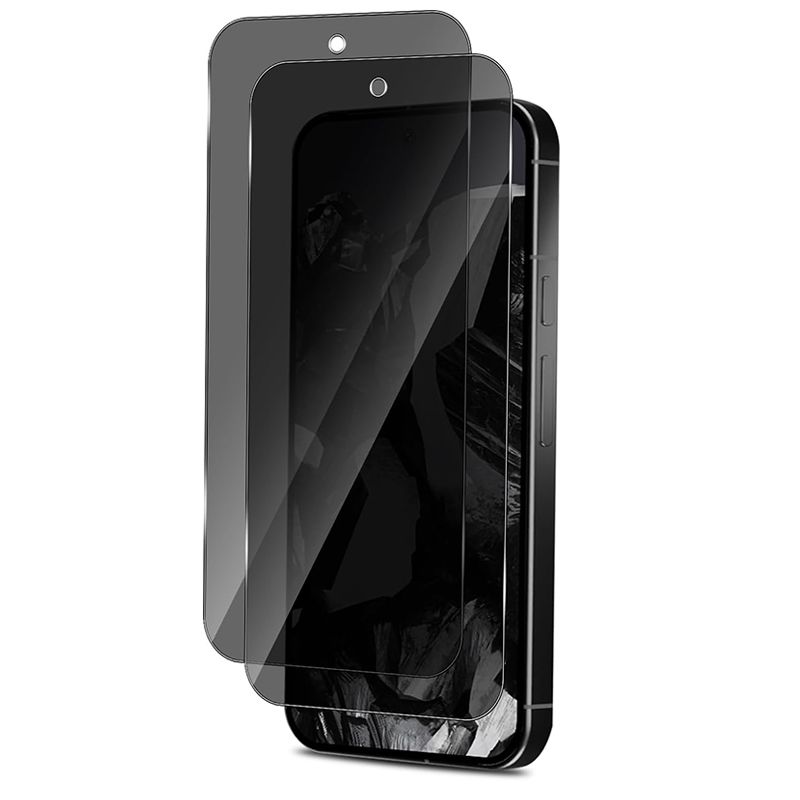 [2-Pack] Privacy Screen Protector for Google Pixel 10 Pro XL 9A 9 Pro XL,Pixel 8 Pro 7A 8A  Anti Spy Screen Protector Tempered Glass Film