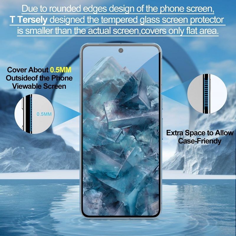 [2-Pack] Privacy Screen Protector for Google Pixel 10 Pro XL 9A 9 Pro XL,Pixel 8 Pro 7A 8A  Anti Spy Screen Protector Tempered Glass Film