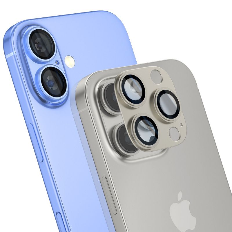 [1 - Pieces] for iPhone 16 Pro 16 Pro Max High Definition Lens Film Integrated Metal Lens Film Camera Cover Protector