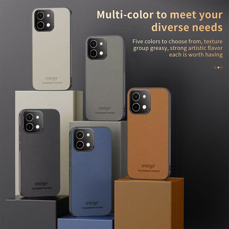 Business Leather Phone Case For Vivo Y28 4G Vehicle Mounted Magnetic Fashion Fall Prevention Protective Cover