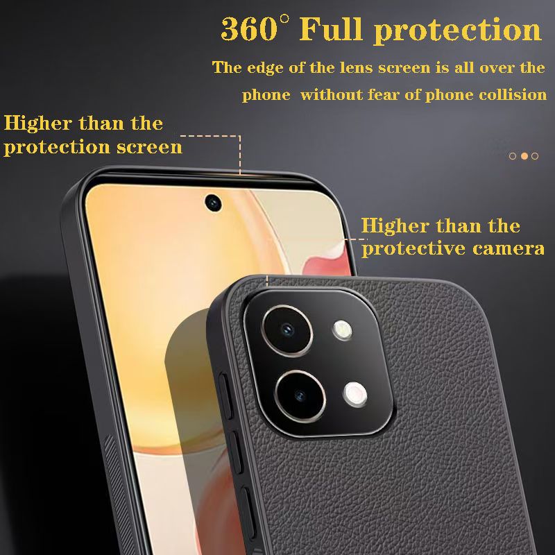 Business Leather Phone Case For Vivo Y28 4G Vehicle Mounted Magnetic Fashion Fall Prevention Protective Cover