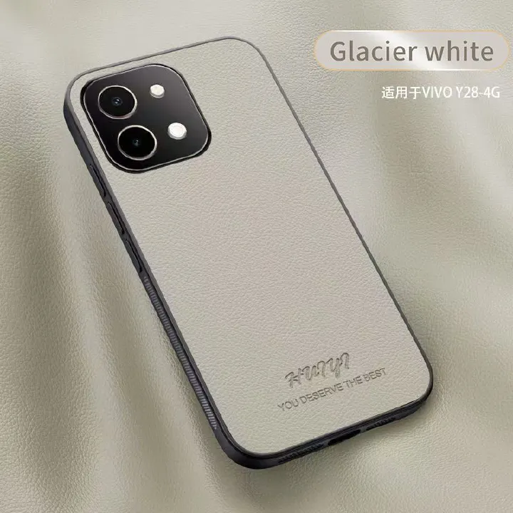 Business Leather Phone Case For Vivo Y28 4G Vehicle Mounted Magnetic Fashion Fall Prevention Protective Cover