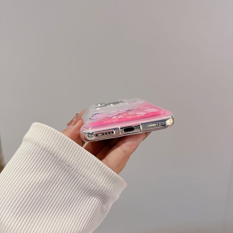 Phone Case for Huawei Pura 70 Pro P60 Pro P50 Pro P40 Pro Nova 12 Lite 11 Pro 10 Pro 10 SE Night Glow butterfly quicksand Soft Silicone Cover