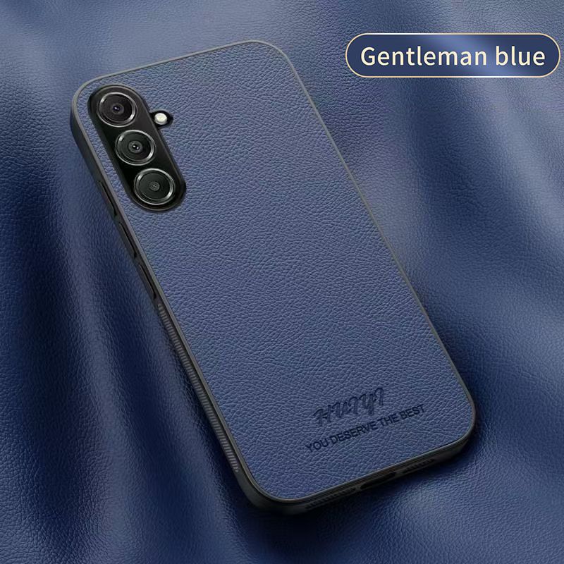 Business Leather Phone Case For Samsung Galaxy A35 5G Vehicle Mounted Magnetic Fashion Fall Prevention Protective Cover