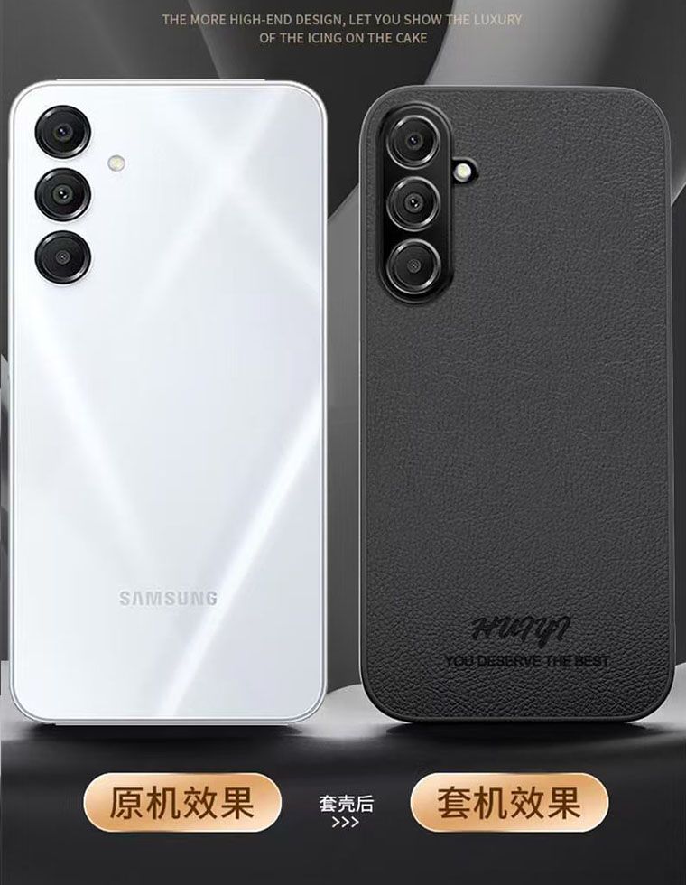 Business Leather Phone Case For Samsung Galaxy A35 5G Vehicle Mounted Magnetic Fashion Fall Prevention Protective Cover