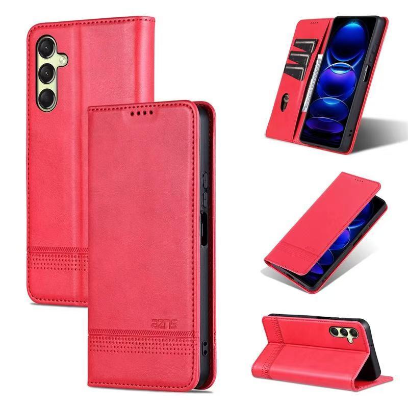 Wallet PU Leather Flip Cover For Samsung Galaxy A24 Shockproof Protection Stand Holder Magnetic PU Leather Protective Cover