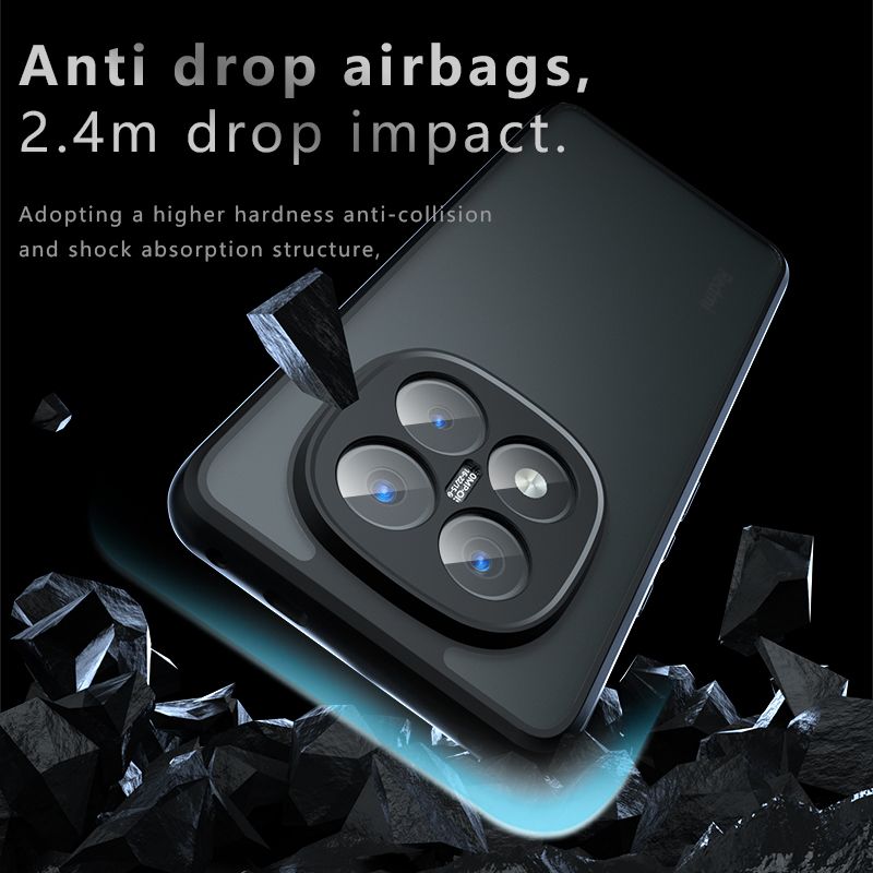 Matte Back Cover Phone Case For Xiaomi Redmi Note 14 Pro Plus 5G Fall prevention Protective Case