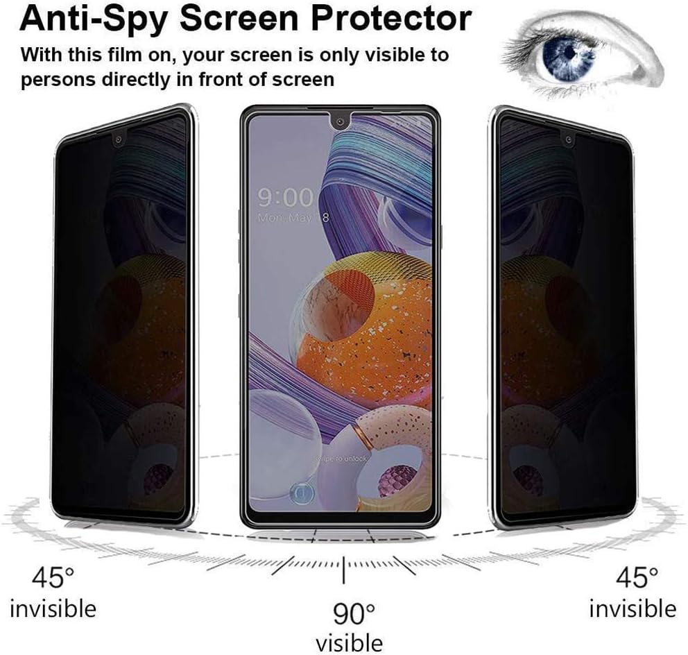 [4 Packs] for Samsung Galaxy Z Fold 6/Fold5/Fold4 5G Privacy Screen Protector [2 Packs] + Camera Lens Protector [2 Packs],Anti-spy 9H Hardness Scratch-resistant Tempered Glass