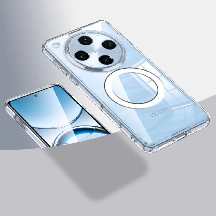 Magnetic Transparent Phone Case For OPPO Find X8 Pro X8 X7 Ultra X7 Fall prevention Protective Case