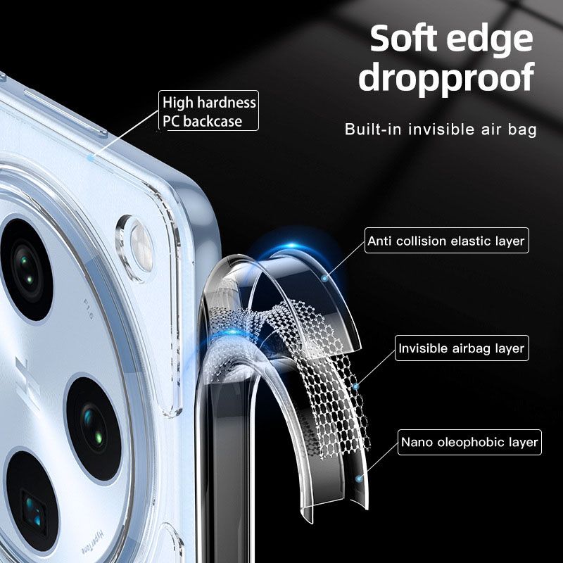 Magnetic Transparent Phone Case For OPPO Find X8 Pro X8 X7 Ultra X7 Fall prevention Protective Case