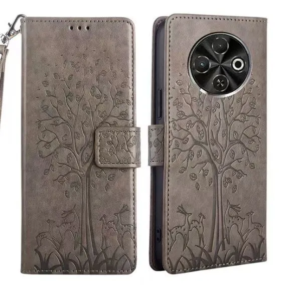 Leather Phone Case Flip Cover for Tecno Spark 30C Shockproof Protection Stand Holder Magnetic PU Leather Case
