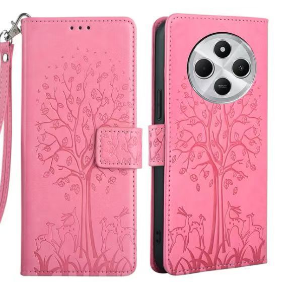 Leather Phone Case Flip Cover for Xiaomi Redmi 14C / Poco C75 Shockproof Protection Stand Holder Magnetic PU Leather Case