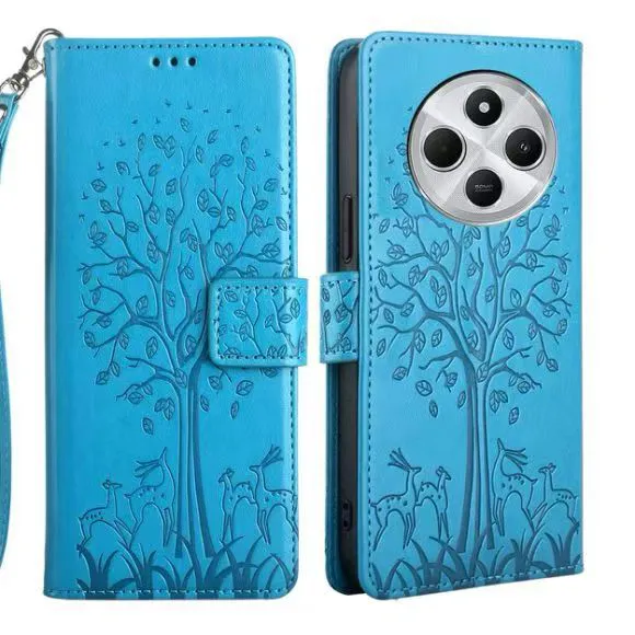 Leather Phone Case Flip Cover for Xiaomi Redmi 14C / Poco C75 Shockproof Protection Stand Holder Magnetic PU Leather Case