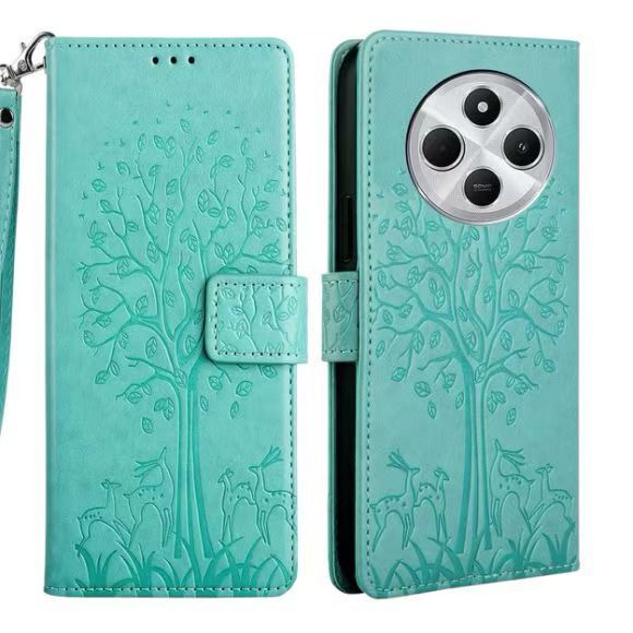 Leather Phone Case Flip Cover for Xiaomi Redmi 14C / Poco C75 Shockproof Protection Stand Holder Magnetic PU Leather Case