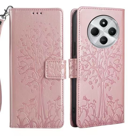 Leather Phone Case Flip Cover for Xiaomi Redmi 14C / Poco C75 Shockproof Protection Stand Holder Magnetic PU Leather Case
